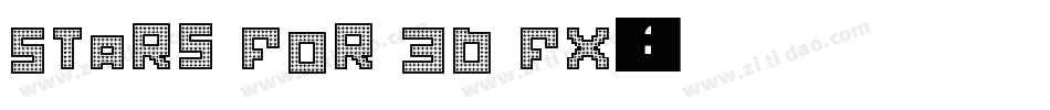 Stars for 3D FX字体转换